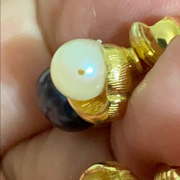 🖤Tahitian💕pearl clip on earrings - Picture 6 of 8